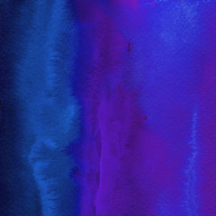 Colorful bright ink and watercolor texture on white paper background. Paint leaks and ombre effects. Hand painted abstract image.