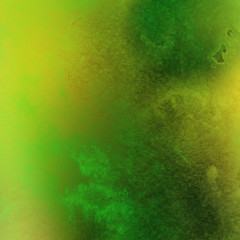 Colorful bright ink and watercolor texture on white paper background. Paint leaks and ombre effects. Hand painted abstract image.