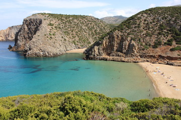 Cala Domestica beach in Sardinia