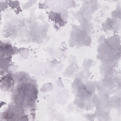 Colorful bright ink and watercolor texture on white paper background. Paint leaks and ombre effects. Hand painted abstract image.