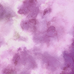 Colorful bright ink and watercolor texture on white paper background. Paint leaks and ombre effects. Hand painted abstract image.