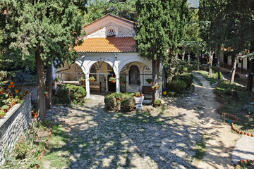 Panorama of Medieval Maglizh Monastery of Saint Nicholas, Stara Zagora region, Bulgaria