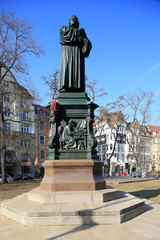 Luther Memorial, Martin Luther Memorial, Karlsplatz, Eisenach, Germany, Europe