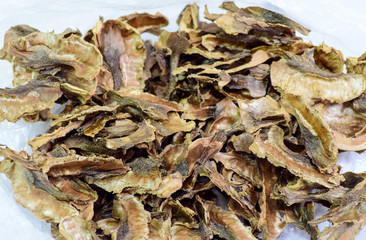 Walnut partitions. Part of the nut, fetal septum.