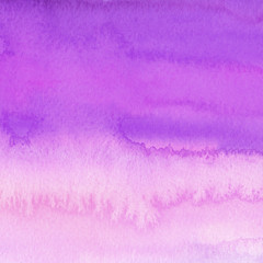 Colorful bright ink and watercolor texture on white paper background. Paint leaks and ombre effects. Hand painted abstract image.