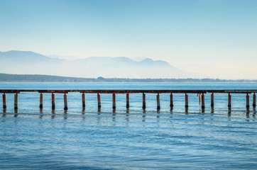 Fototapeta premium Beautiful sea landscape near city Ayvalik, Turkey