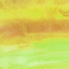 Colorful bright ink and watercolor texture on white paper background. Paint leaks and ombre effects. Hand painted abstract image.