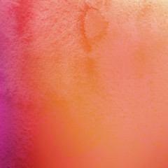 Colorful bright ink and watercolor texture on white paper background. Paint leaks and ombre effects. Hand painted abstract image.