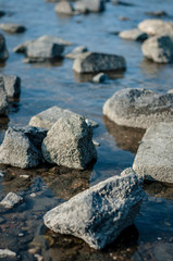 stones in water