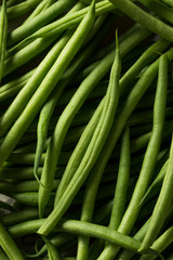 Raw Green Organic French String Beans