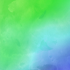 Colorful bright ink and watercolor texture on white paper background. Paint leaks and ombre effects. Hand painted abstract image.