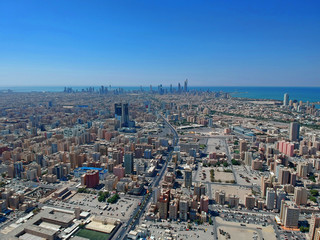 One Hundred Floors Above Kuwait - Aerial Cityscape