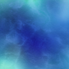 Colorful bright ink and watercolor texture on white paper background. Paint leaks and ombre effects. Hand painted abstract image.