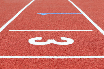 The runway on the playground, close-up