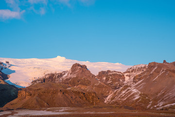 Vatnajokull glacier in south Iceland
