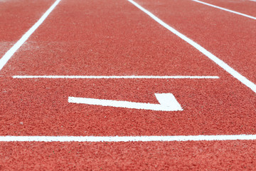 The runway on the playground, close-up