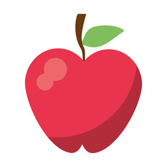 Apple fruit cartoon isolated