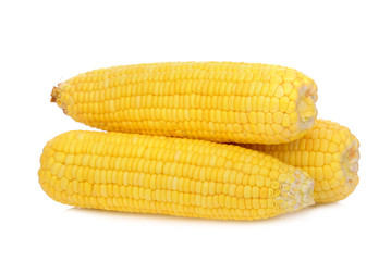 raw corn isolated on white background
