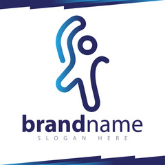 People Line Art logo vector template