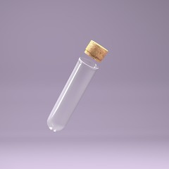 tubo de ensayo fondo lila