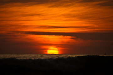 Playa de Cocos Nayarit  Atardecer 