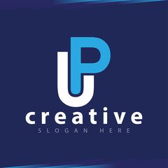 up Initial Letter Logo Vector Template