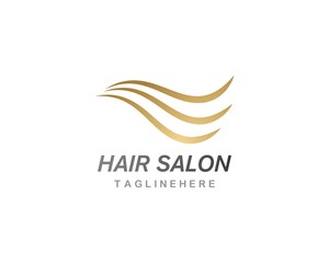 Hair wave logo vecto