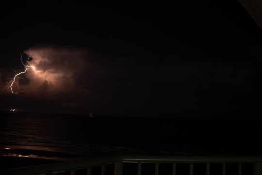 Lightning in the sea