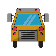 School bus frontview symbol