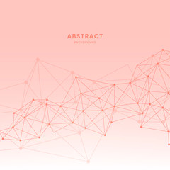 Pink neural network illustration