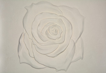 Gypsum white rose