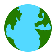 Isolated Earth image. Earth day. Vector illustration design