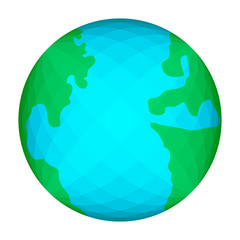Isolated colored Earth. Earth day. Vector illustration design