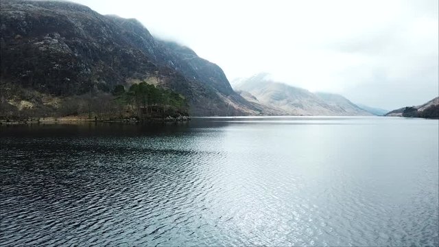 Scottish highlands - Loch Shiel (drone)