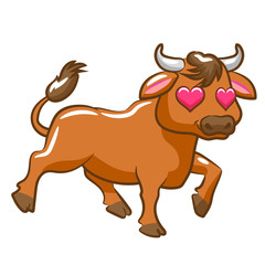 bull vector graphic cartoon