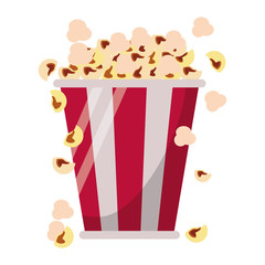 Pop corn bucket food cartoon