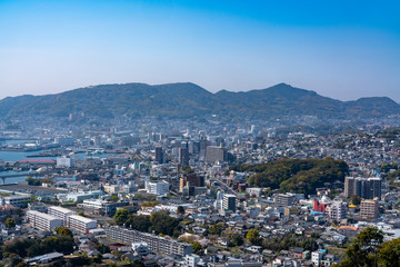 [長崎県]佐世保市街全景