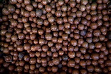 Macadamia nuts background