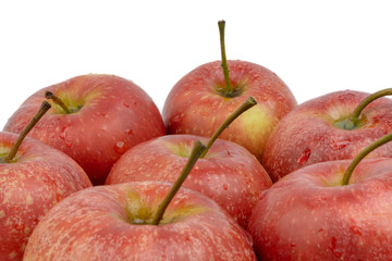 Apple on white background. Selective focus