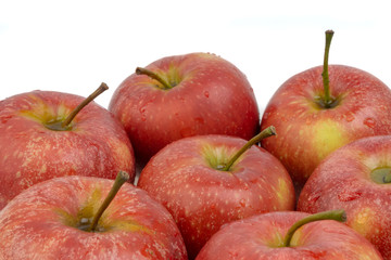 Apple on white background. Selective focus