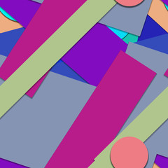 Obraz premium Flat material design - Creative vector trend seamless