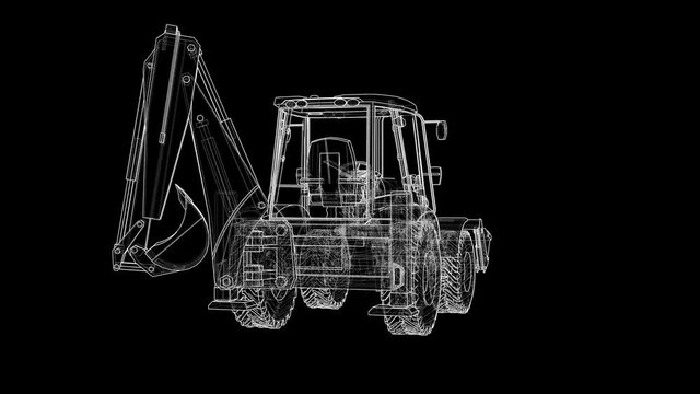 Outline Loading Shovel with Back Actor