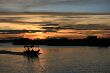Sunset on the Chobe River, Botswana