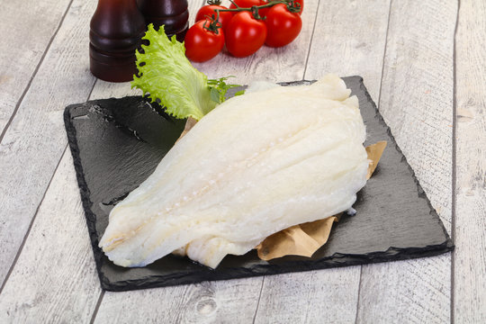 Raw Halibut Fillet