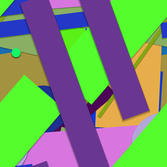 Flat material design - Creative vector trend seamless