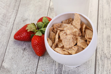 Wheat flakes for breakfast