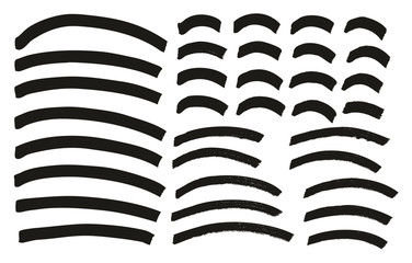 Tagging Marker Medium Curved Lines High Detail Abstract Vector Background Set 156