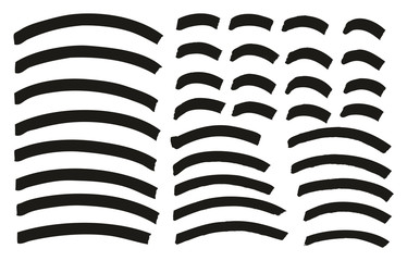 Tagging Marker Medium Curved Lines High Detail Abstract Vector Background Set 155