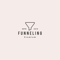 funneling logo icon vector illustration