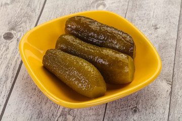Pickled homemade cucumbers